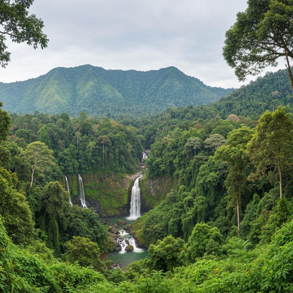 Pemandangan alam tropis Indonesia
